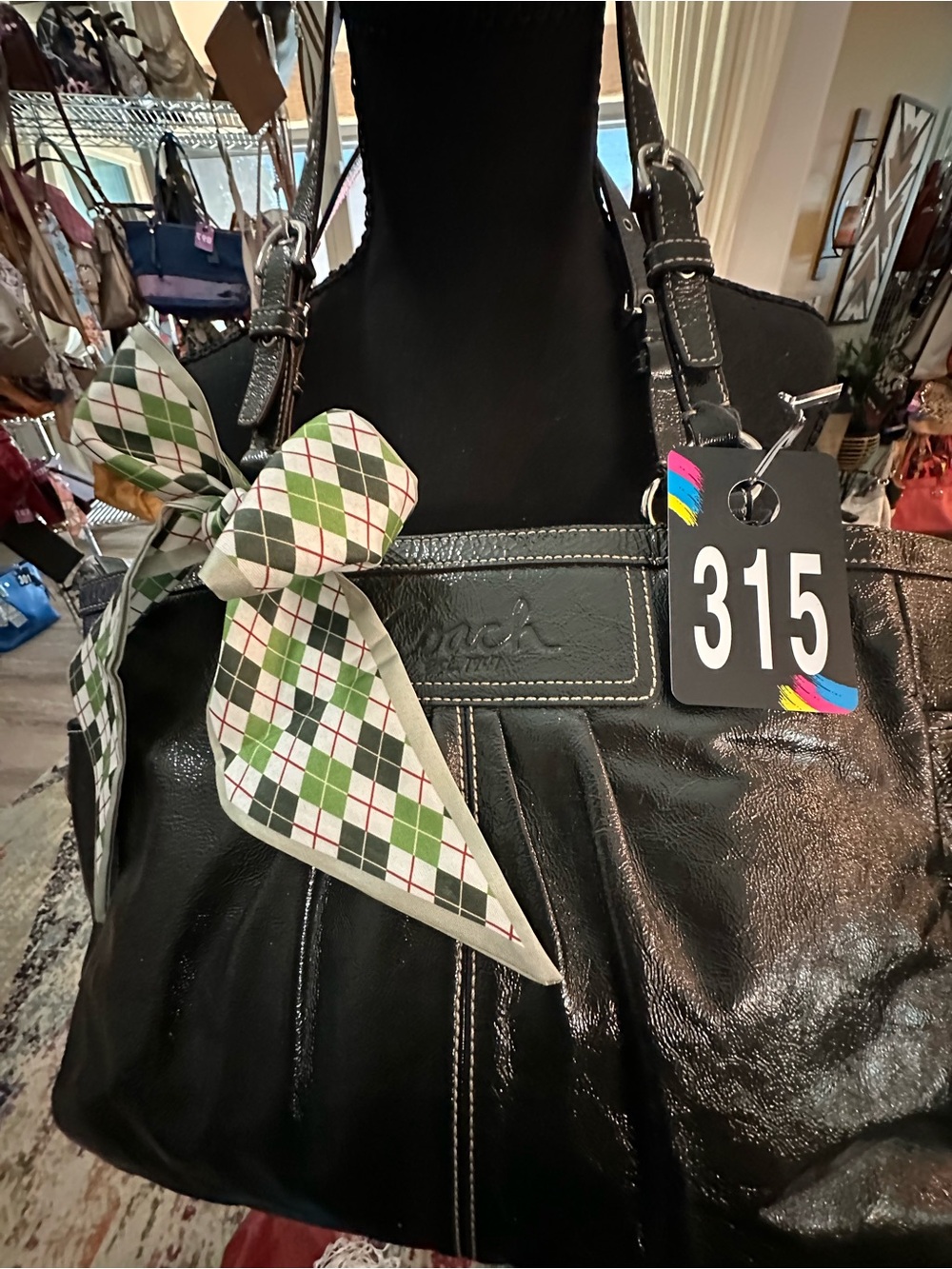 Coach #315 Vintage East West Pleated Gallery   Tote